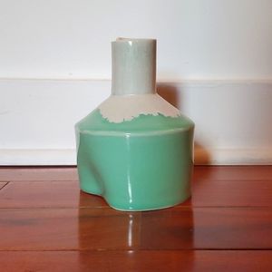 Ceramic turquoise Wilcoxson Brooklyn Ceramics Bottle Vase